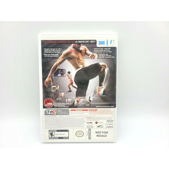 UFC Personal Trainer The Ultimate Fitness System Nintendo Wii Complete w/ Manual - Picture 3 of 3